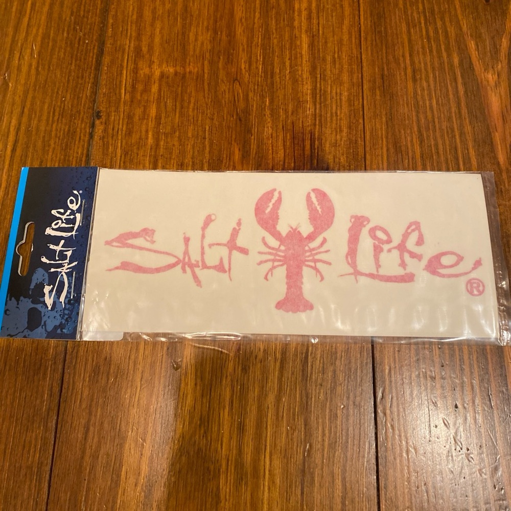 Salt Life 6” Pink Salt Life Lobster Decal NWT